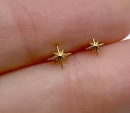Sol Star Studs set of 2 – Waterproof Everyday Jewellery UK