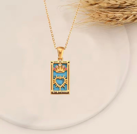 The Empress Tarot Necklace | Waterproof Gold Spiritual Jewellery UK