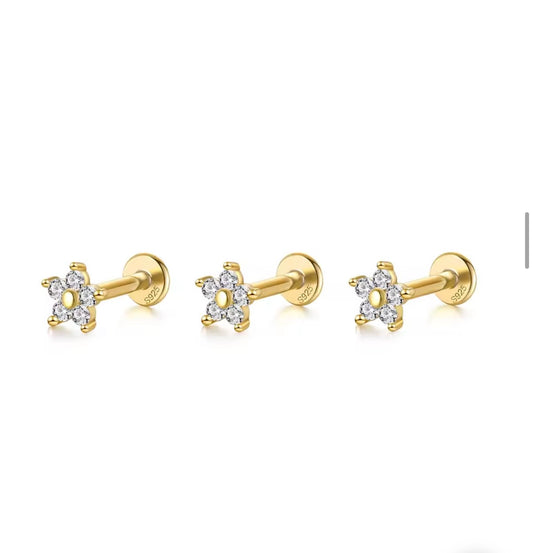 Celestial Star Studs set of 2-Waterproof Gold Jewellery UK